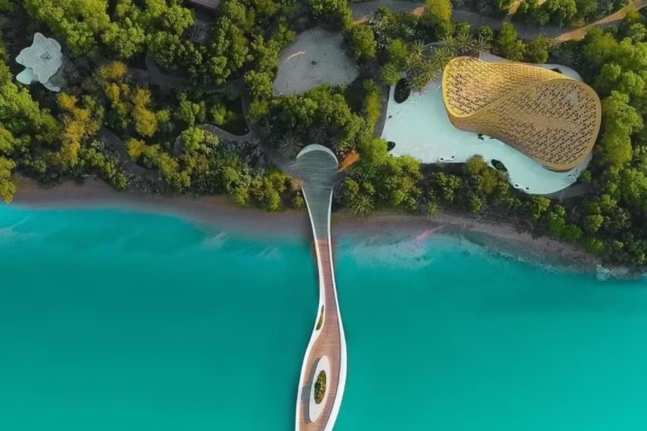 جزيرة النور مع بيت الفراشة view 1